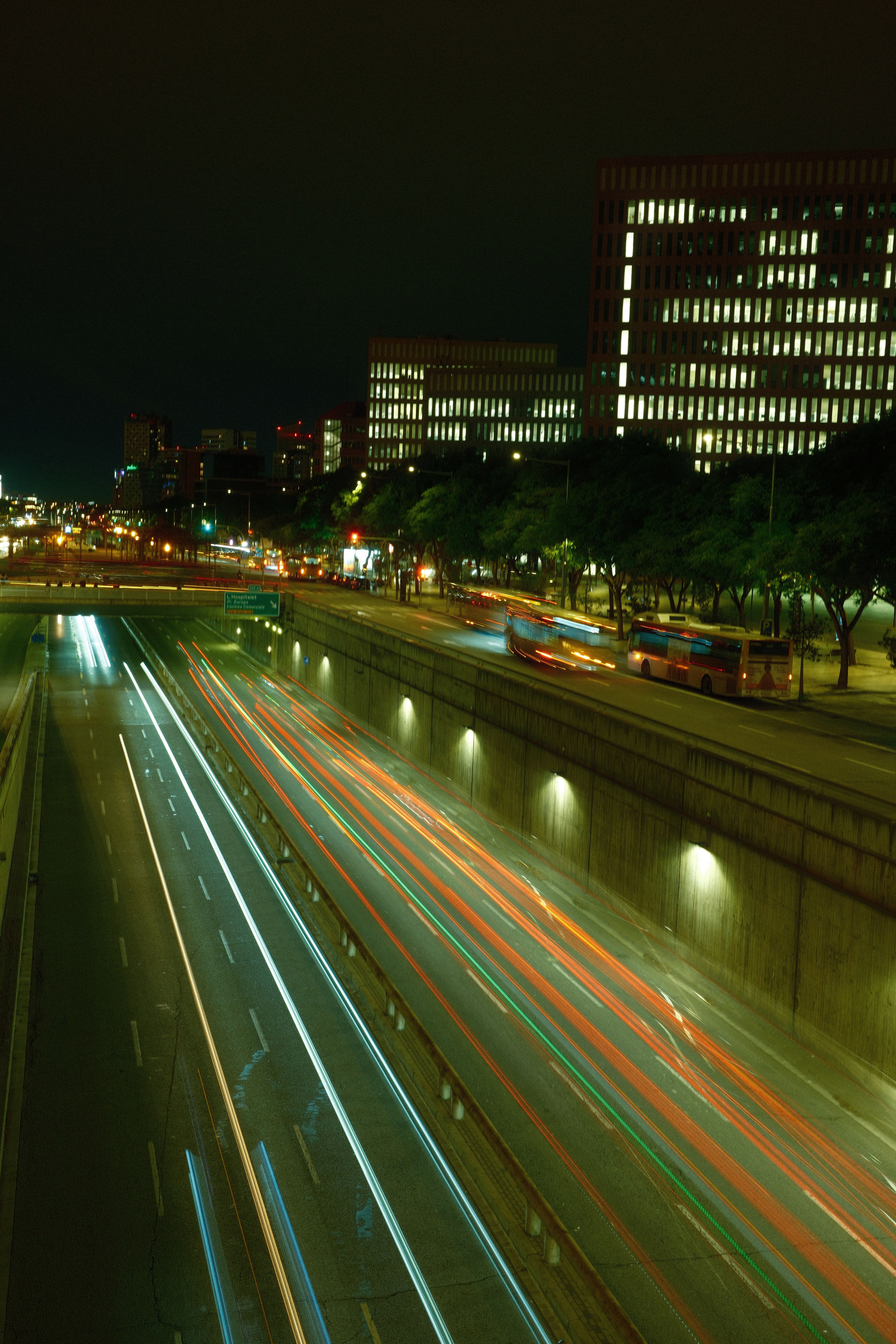 Gran Via light streaks